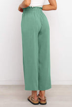 Load image into Gallery viewer, Drawstring Paperbag Waist Wide Leg Pants