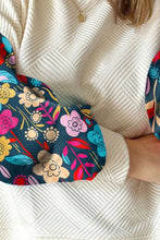 Load image into Gallery viewer, Plus Size Texture Printed Round Neck Long Sleeve Blouse