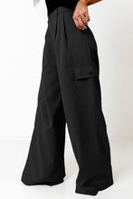 Load image into Gallery viewer, Ruched Wide Leg Pants with Pockets