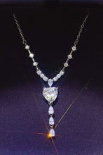 Load image into Gallery viewer, 3 Carat Moissanite 925 Sterling Silver Drop Necklace