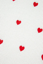 Load image into Gallery viewer, Heart Round Neck Long Sleeve Sweater