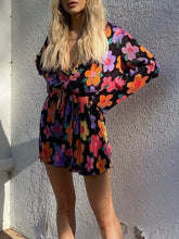 Load image into Gallery viewer, Tied Button Up Long Sleeve Dress