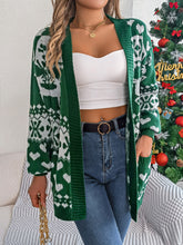 Load image into Gallery viewer, Pocketed Open Front Long Sleeve Cardigan