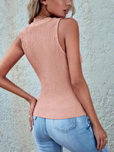 Load image into Gallery viewer, Textured Round Neck Tank