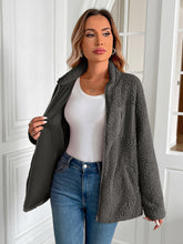 Load image into Gallery viewer, Ivy Lane Zip Up Long Sleeve Fuzzy Jacket