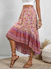 Load image into Gallery viewer, High-Low Elastic Waist Skirt
