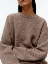 Load image into Gallery viewer, Round Neck Drop Shoulder Sweater