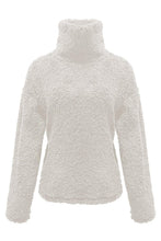 Load image into Gallery viewer, Fuzzy Turtleneck Long Sleeve Sweatshirt