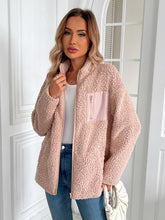 Load image into Gallery viewer, Ivy Lane Zip Up Long Sleeve Fuzzy Jacket