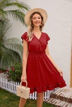 Load image into Gallery viewer, Swiss Dot Cap Sleeve Dress