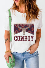 Load image into Gallery viewer, Graphic Round Neck Short Sleeve T-Shirt