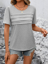 Load image into Gallery viewer, Round Neck Short Sleeve Top
