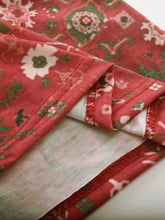Load image into Gallery viewer, Full Size Printed Notched Short Sleeve Blouse