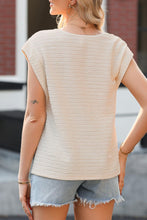 Load image into Gallery viewer, Asymmetrical Neck Short Sleeve Top
