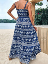 Load image into Gallery viewer, Printed Square Neck Sleeveless Maxi Dress