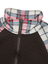 Load image into Gallery viewer, Perfee Plaid Half Zip Long Sleeve Sweatshirt