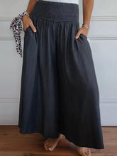 Load image into Gallery viewer, Full Size Smocked Wide Leg Pants with Pockets