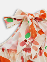 Load image into Gallery viewer, Ruched Printed Halter Neck Sleeveless Dress