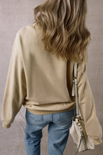 Load image into Gallery viewer, THANKFUL Bow Round Neck Long Sleeve Sweatshirt