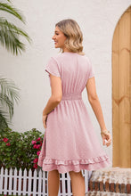 Load image into Gallery viewer, Swiss Dot Cap Sleeve Dress