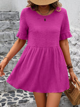 Load image into Gallery viewer, Round Neck Short Sleeve Blouse