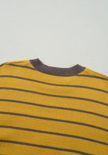 Load image into Gallery viewer, Flower Stripe Round Neck Long Sleeve Sweater