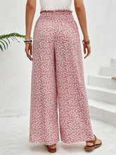 Load image into Gallery viewer, Tied Printed Wide Leg Pants
