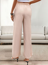 Load image into Gallery viewer, Tied Wide Leg Pants with Pockets