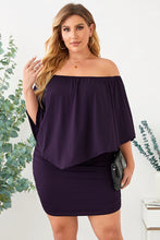 Load image into Gallery viewer, Full Size Off-Shoulder Half Sleeve Dress