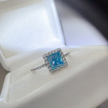 Load image into Gallery viewer, 2 Carat Moissanite 925 Sterling Silver Square Shape Ring