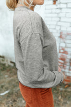Load image into Gallery viewer, Round Neck Dropped Shoulder Sweatshirt