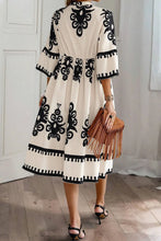Load image into Gallery viewer, Printed Half Sleeve Knee Length Dress