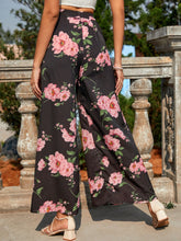 Load image into Gallery viewer, Printed Elastic Waist Wide Leg Pants