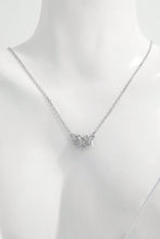 Load image into Gallery viewer, 925 Sterling Silver Zircon Butterfly Pendant Necklace