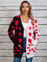 Load image into Gallery viewer, Angel Wings Heart Open Front Long Sleeve Cardigan