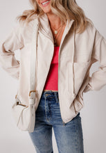 Load image into Gallery viewer, Pocketed Zip Up Long Sleeve Hooded Jacket