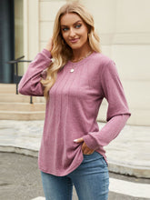 Load image into Gallery viewer, Round Neck Long Sleeve T-Shirt
