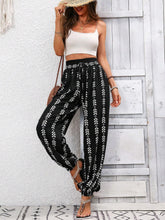 Load image into Gallery viewer, Tied Printed High Waist Pants