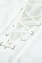 Load image into Gallery viewer, Lace Up Long Sleeve Hoodie