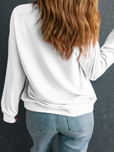Load image into Gallery viewer, MERRY CHRISTMAS Contrast Long Sleeve Sweatshirt