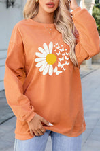 Load image into Gallery viewer, Graphic Round Neck Long Sleeve Sweatshirt