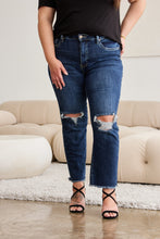 Load image into Gallery viewer, RFM Crop Dylan Full Size Tummy Control Distressed High Waist Raw Hem Jeans