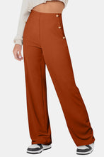 Load image into Gallery viewer, Decorative Button High Rise Pants