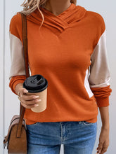 Load image into Gallery viewer, Perfee Contrast Long Sleeve Hoodie