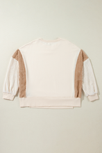 Load image into Gallery viewer, Slit Color Block Long Sleeve Sweatshirt