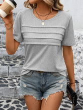 Load image into Gallery viewer, Round Neck Short Sleeve Top