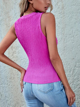Load image into Gallery viewer, Textured Round Neck Tank