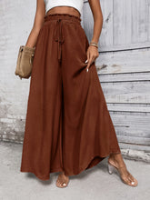 Load image into Gallery viewer, Tied High Waist Wide Leg Pants