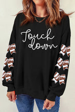 Load image into Gallery viewer, Letter Graphic Bow Long Sleeve Sweatshirt