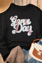 Load image into Gallery viewer, Letter Graphic Round Neck Long Sleeve Sweatshirt